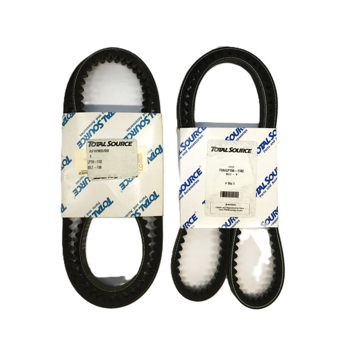 Total Source Forklift Fan Belt LP156-1182 [Lot of 2] NOS