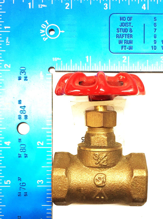 PlumbMaster 3/4" Stop Valve w/ Threaded Ends 55626 [Lot of 4] NOS