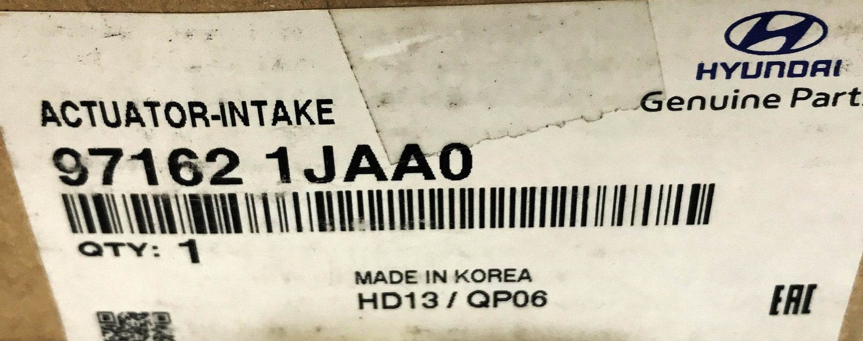 Hyundai Intake Actuator 97162 1JAA0 NOS