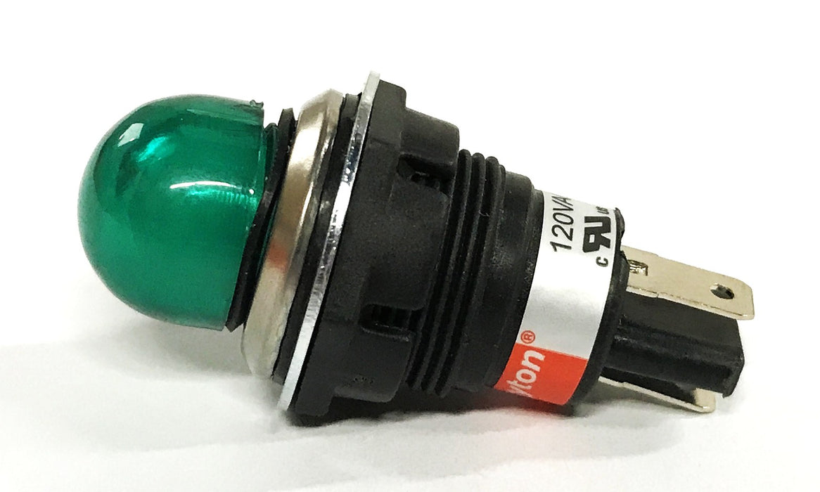 Dayton Raised Indicator Light Green 22NY61 [Lot of 2] NOS