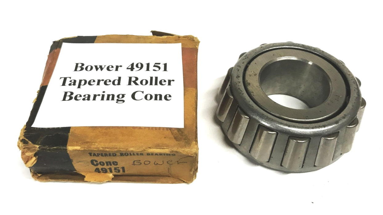 Bower Tapered Roller Bearing Cone BT-49151 NOS