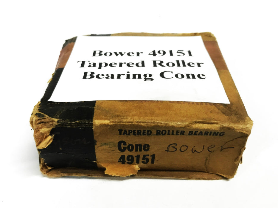 Bower Tapered Roller Bearing Cone BT-49151 NOS