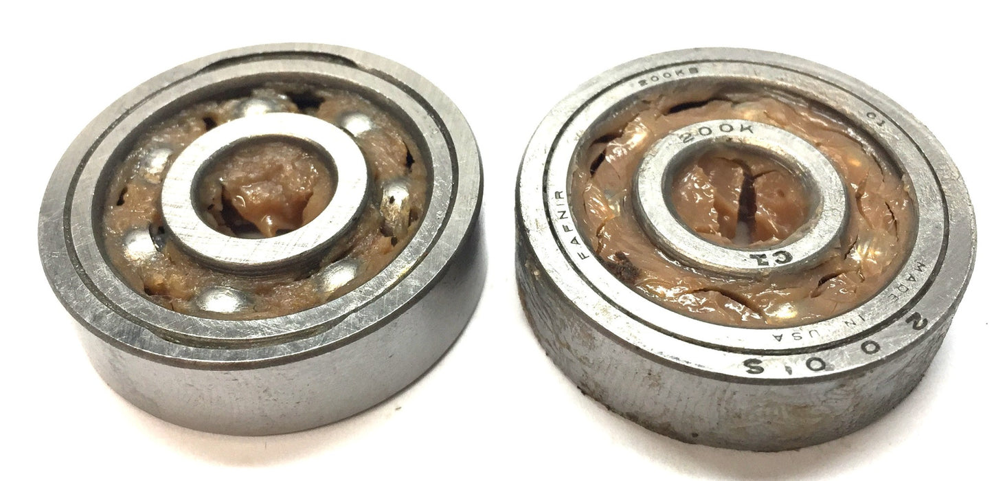 Fafnir Single Row Ball Bearing (No Box) 200KB C1 (200K-C1/200S) [Lot of 2] NOS