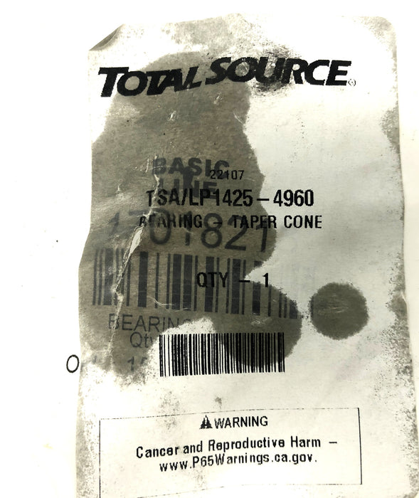 Total Source Tapered Roller Bearing JLM104948 (LP1425-4960) [Lot of 2] NOS