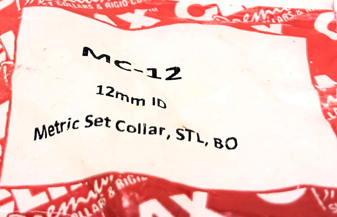 Climax 12mm Metric Set Shaft Collar MC-12 [Lot of 5] NOS