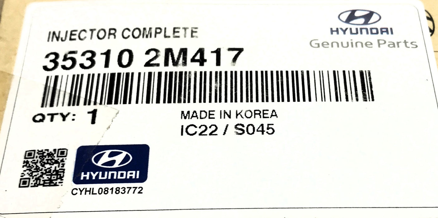 Hyundai Injector Complete 35310 2M417 NOS