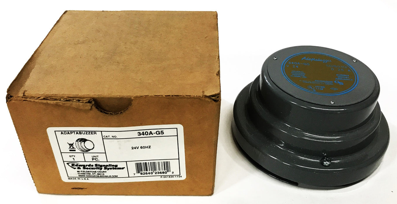 Edwards Signaling 24 Volt Adaptabuzzer 340A-G5 NOS