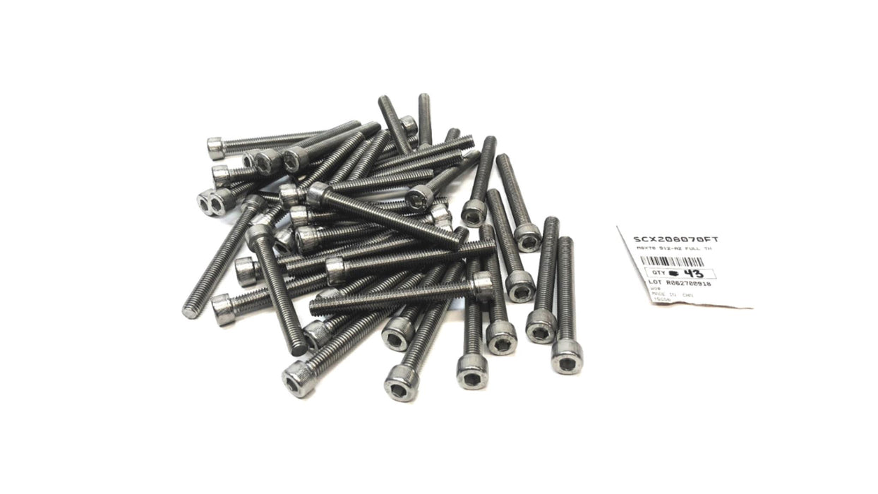 THE M8 x 70mm A2-70 Screw SCX208070FT [Lot of 43] NOS