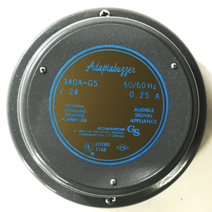 Edwards Signaling 24 Volt Adaptabuzzer 340A-G5 NOS