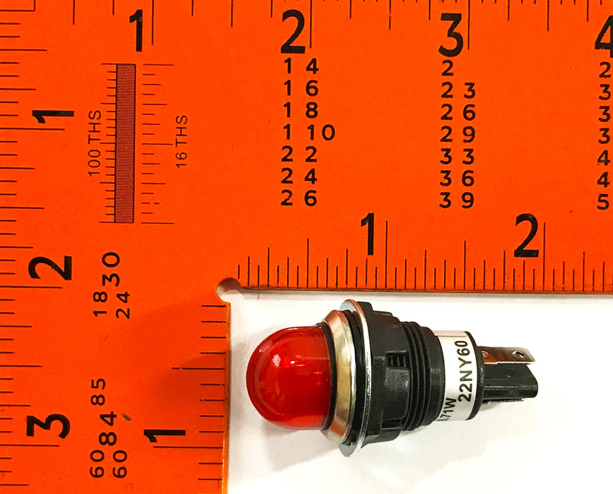 Dayton Raised Indicator Light Red 22NY60 [Lot of 2] NOS