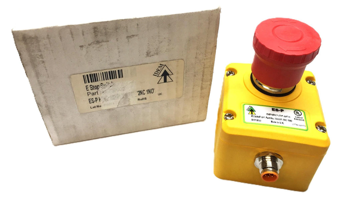 IDEM ES-P Emergency Stop Switch Safety Push-Button 230001 NOS
