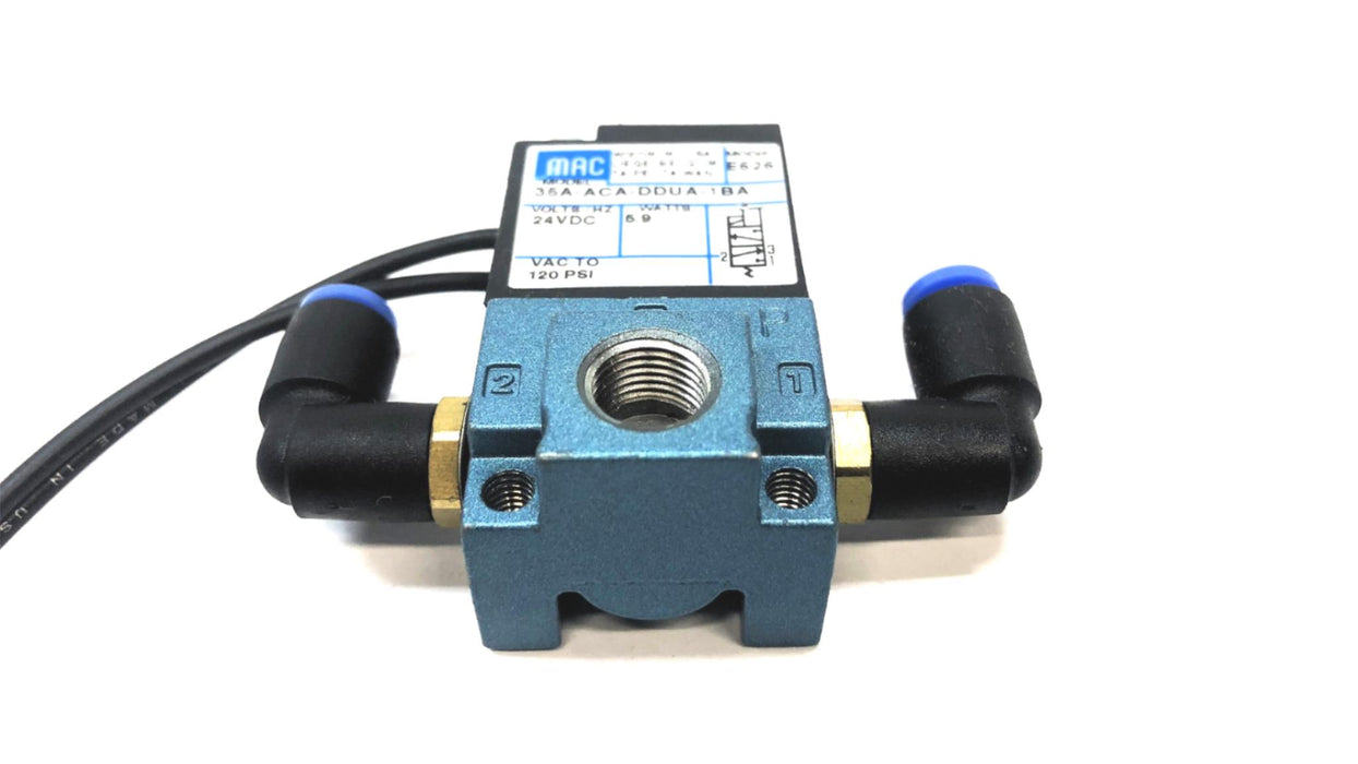 Mac 24 VDC 5.9 Watts Solenoid Valve Without Hardware 35A-ACA-DDUA-1BA NOS