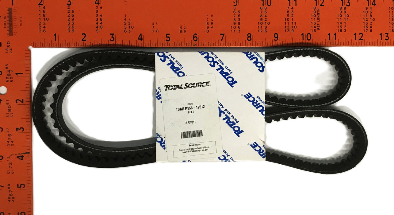 Total Source Fan Belt LP156-17512 [Lot of 2] NOS