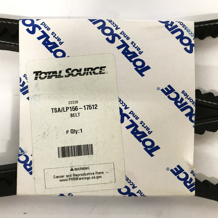 Total Source Fan Belt LP156-17512 [Lot of 2] NOS