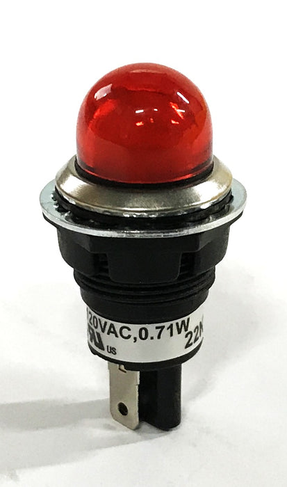 Dayton Raised Indicator Light Red 22NY60 [Lot of 2] NOS