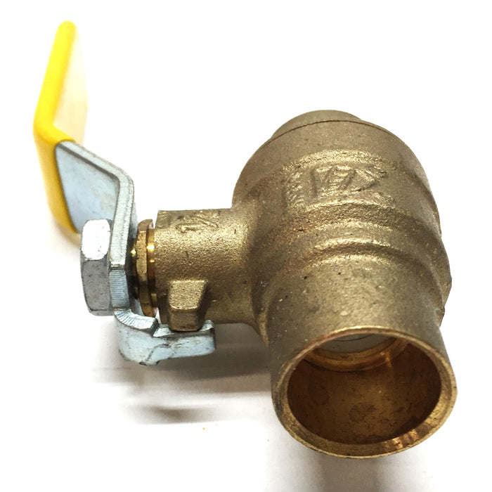 Watts 1/2" Brass Full Port Solder 600# Ball Valve LFFBVS-4B NOS