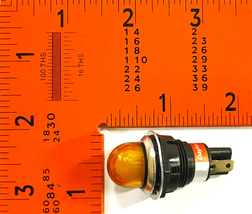 Dayton Raised Indicator Light Yellow 22NY62 [Lot of 2] NOS