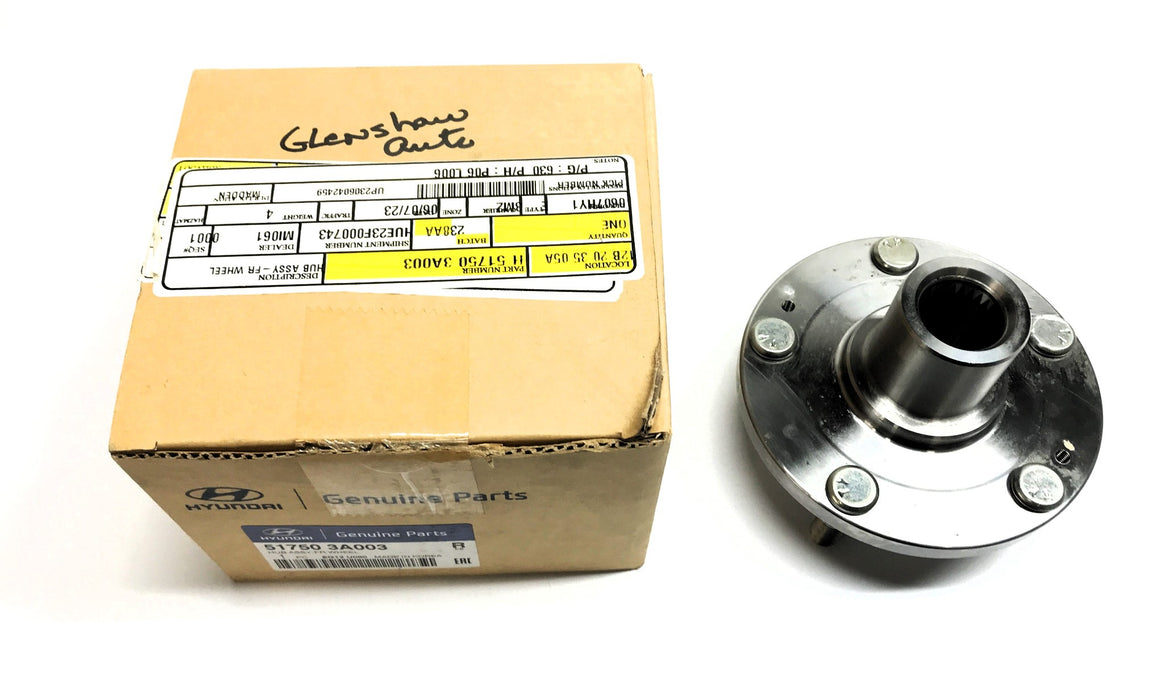 Hyundai Front Wheel Hub Assembly 51750 3A003 (517503A003) (NOS)