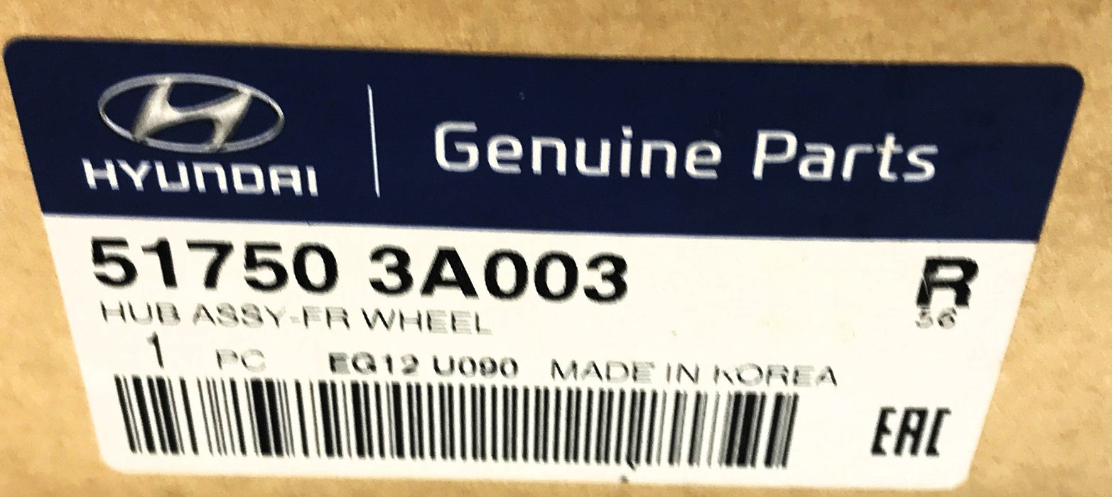 Hyundai Front Wheel Hub Assembly 51750 3A003 (517503A003) (NOS)