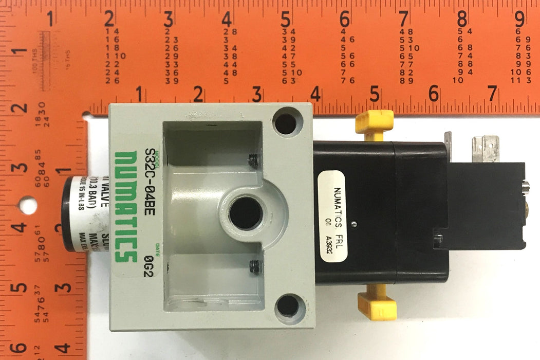 Numatics Solenoid Slow Start Valve S32C-04BE NOS