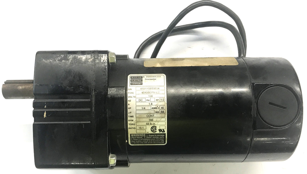 Bodine Gearmotor 130V 42A5BEPM-E2 NOS