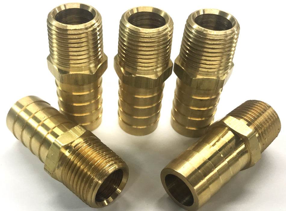 American Coupling 3/4" Brass Push On Hose Fitting 102 1208 C [Lot Of 5] NOS
