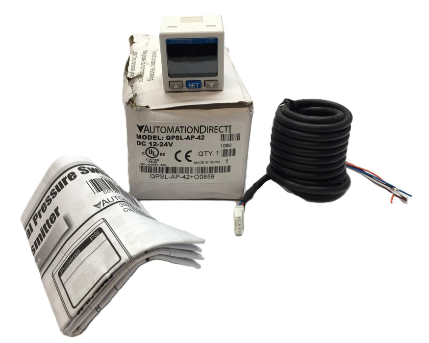 AutomationDirect 12/24 VDC Digital Pressure Sensor QPSL-AP-42 NOS