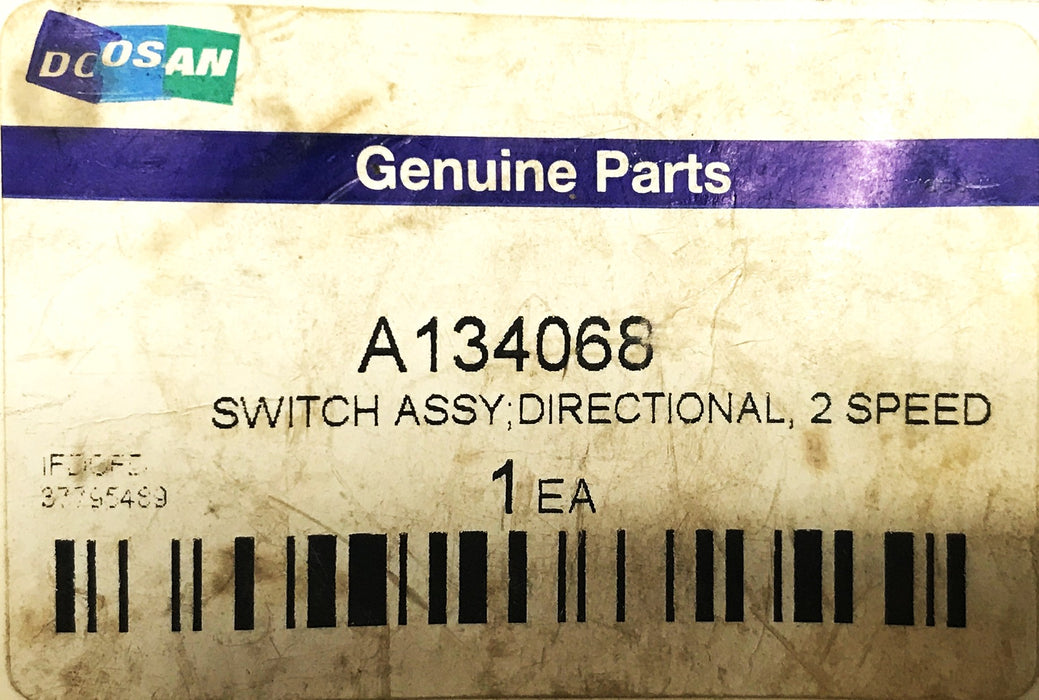 Doosan Forward-Reverse Gear Switch Assembly A134068 NOS