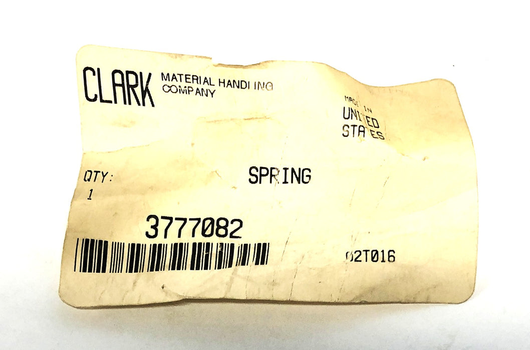 Clark Forklift Cone Spring 3777082 NOS