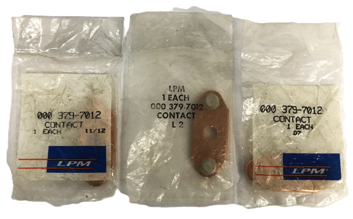 LPM Forklift Copper Contact 379-7012 [Lot of 3] NOS