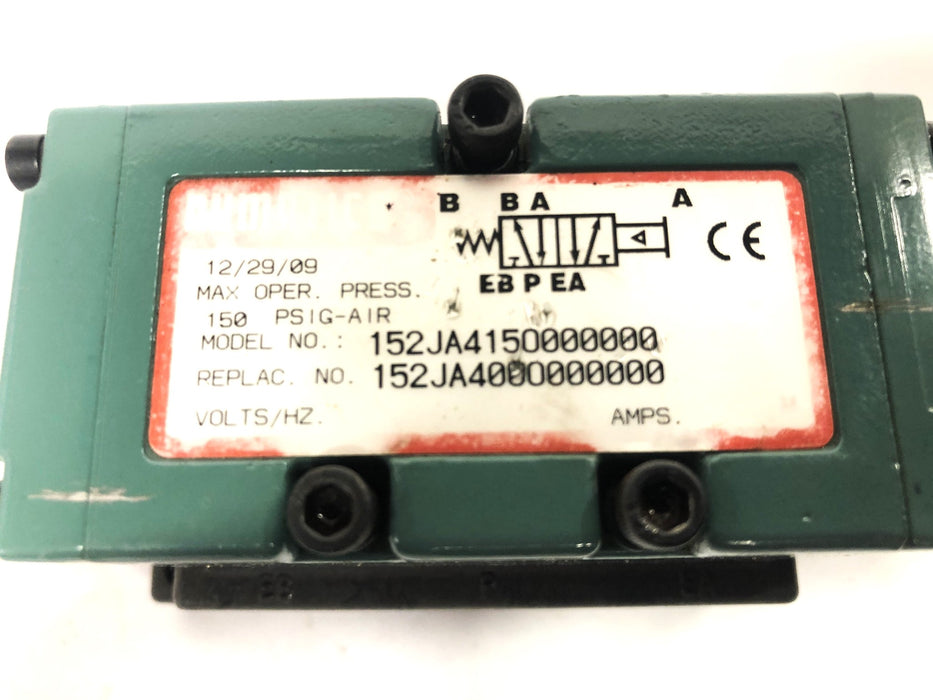 Numatic Air Pilot Solenoid Valve 152JA415O000000 USED