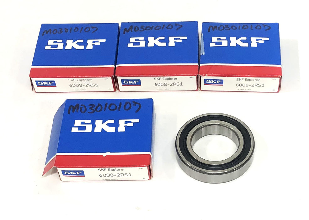 SKF Explorer Ball Bearing 6008-2RS1 [Lot of 4] NOS