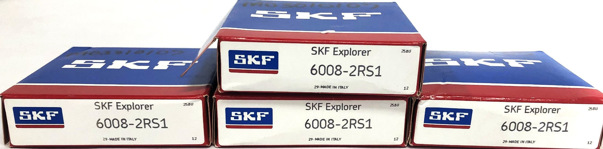 SKF Explorer Ball Bearing 6008-2RS1 [Lot of 4] NOS