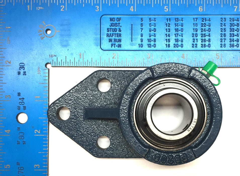 Tritan 3-Bolt Flange Pillow Block Bearing UCFB205-16A NOS