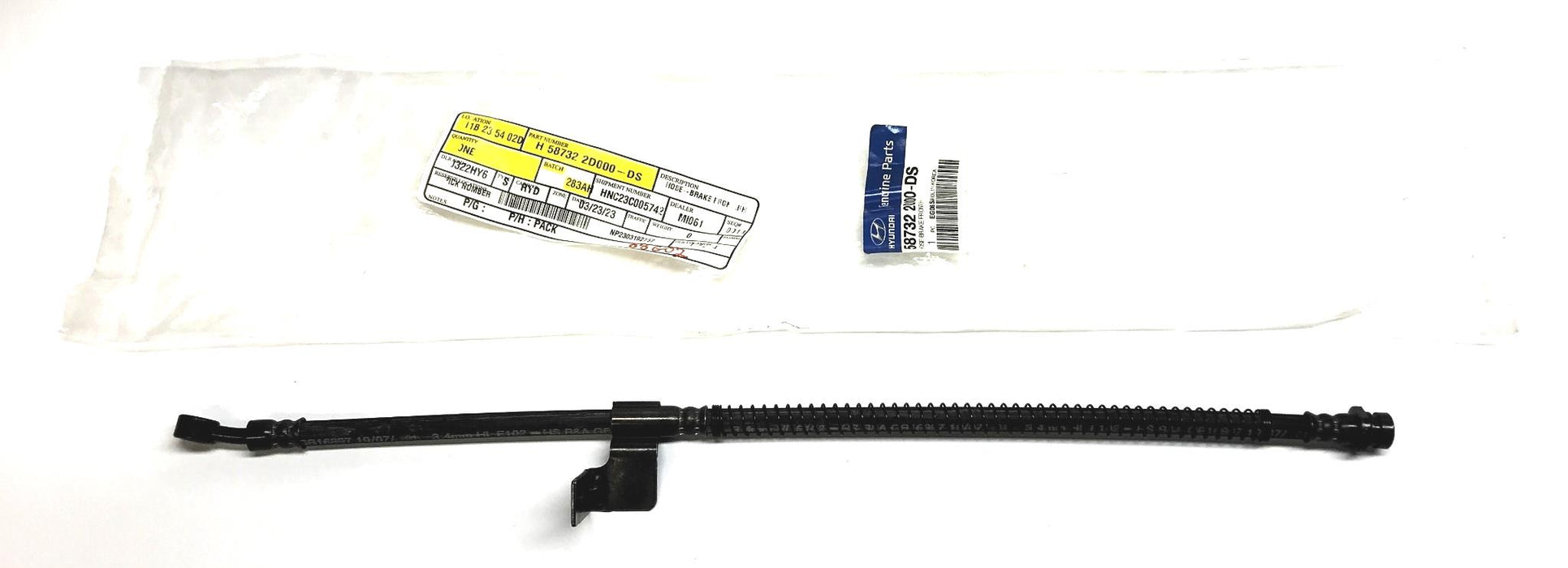 Hyundai Front RH Brake Hose 58732 2D000-DS (587322D000-DS) NOS
