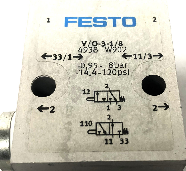 Festo V/O-3-1/8 Valve Limit Switch 4938-W902 NOS
