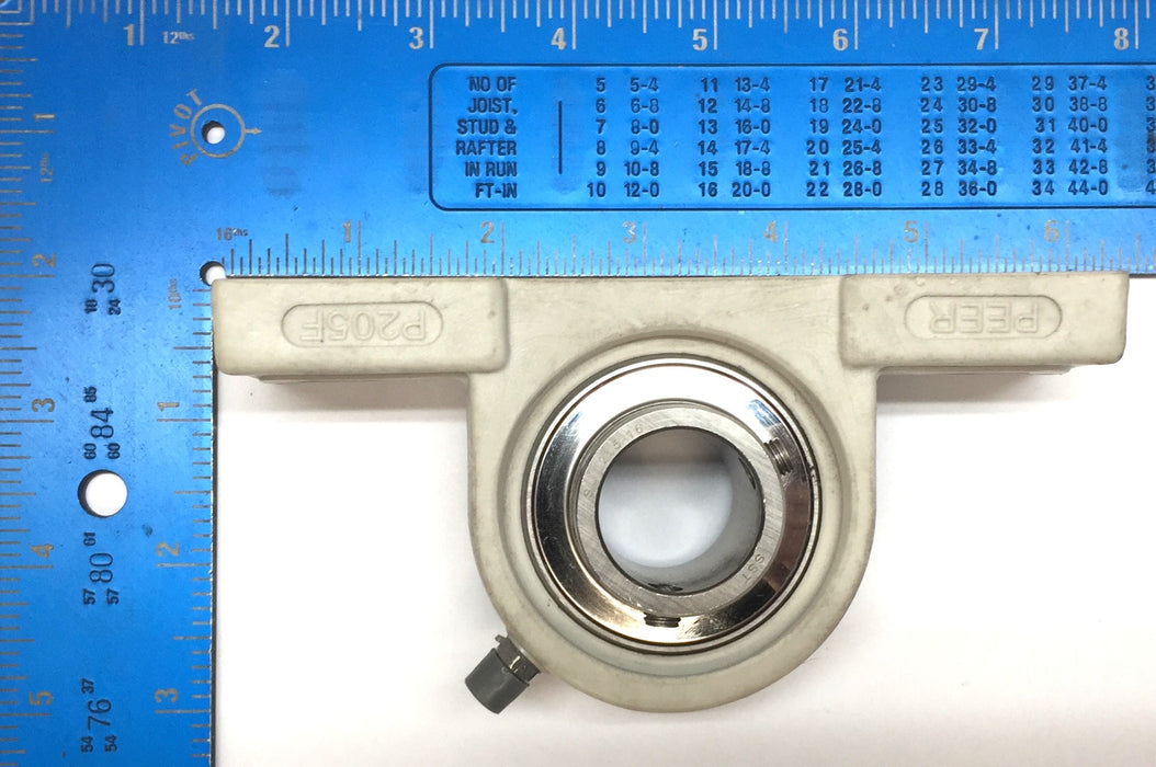 Peer Pillow Block Roller-Bearing Assembly P205F [Lot of 2] NOS