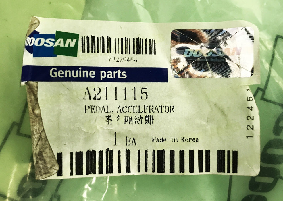 Doosan Forklift Accelerator Pedal A211115 NOS