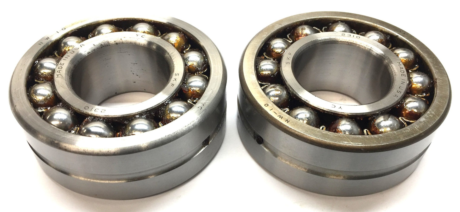 SKF Self-Aligning Double-Row Bearing w/Oil Ring 2310 YC/YC NW10 [Lot of 2] NOS