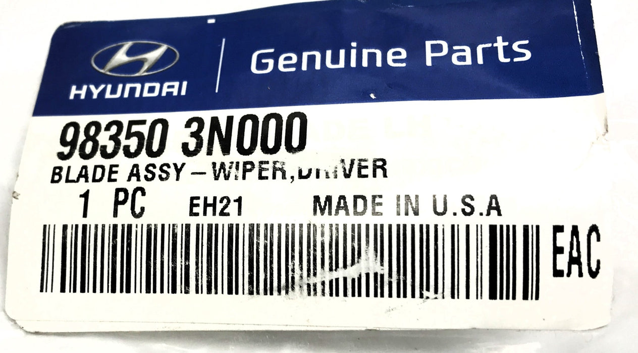Hyundai Windshield Wiper Blade Assembly 98350 3N000 (983503N000) NOS