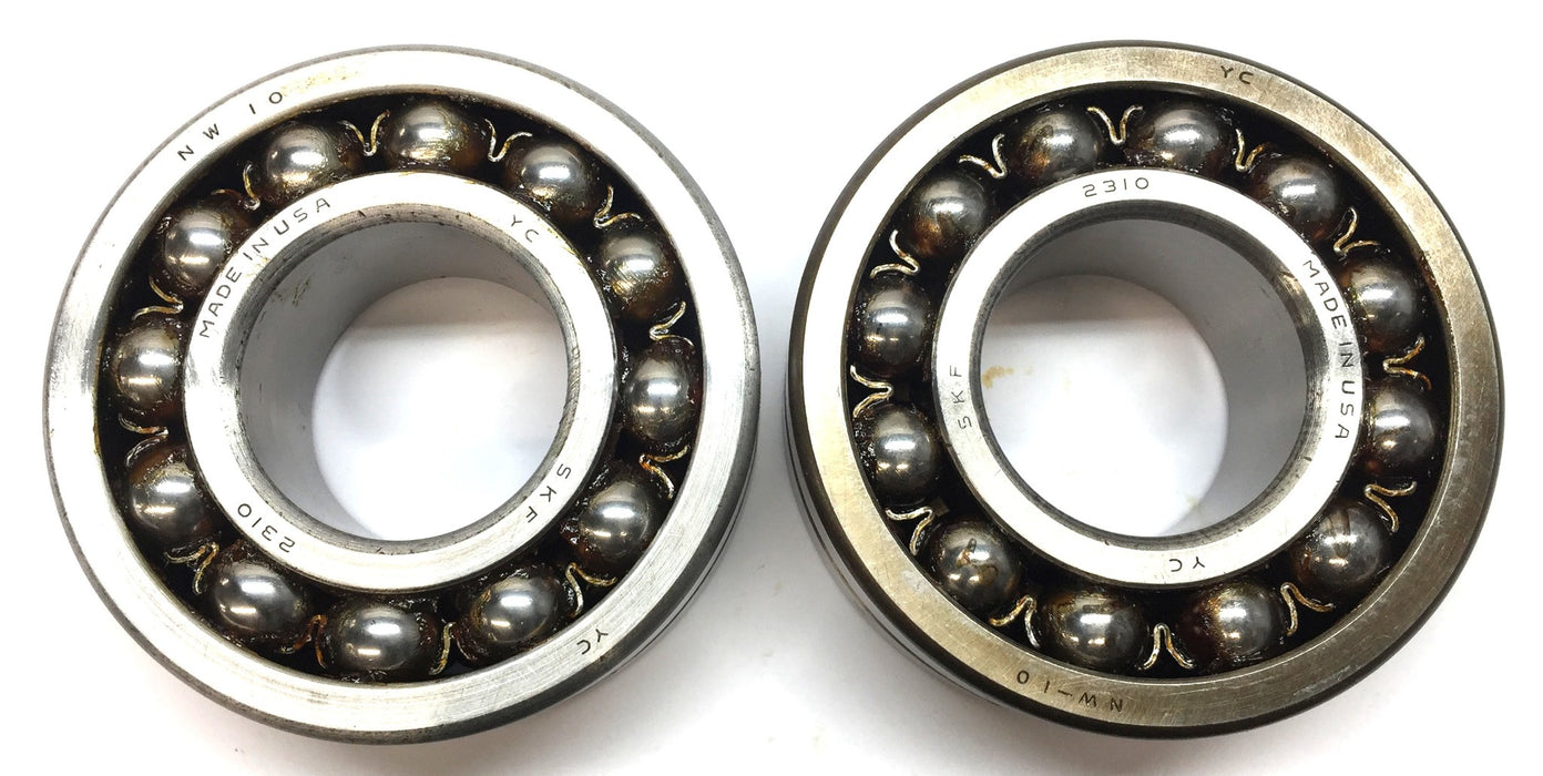 SKF Self-Aligning Double-Row Bearing w/Oil Ring 2310 YC/YC NW10 [Lot of 2] NOS