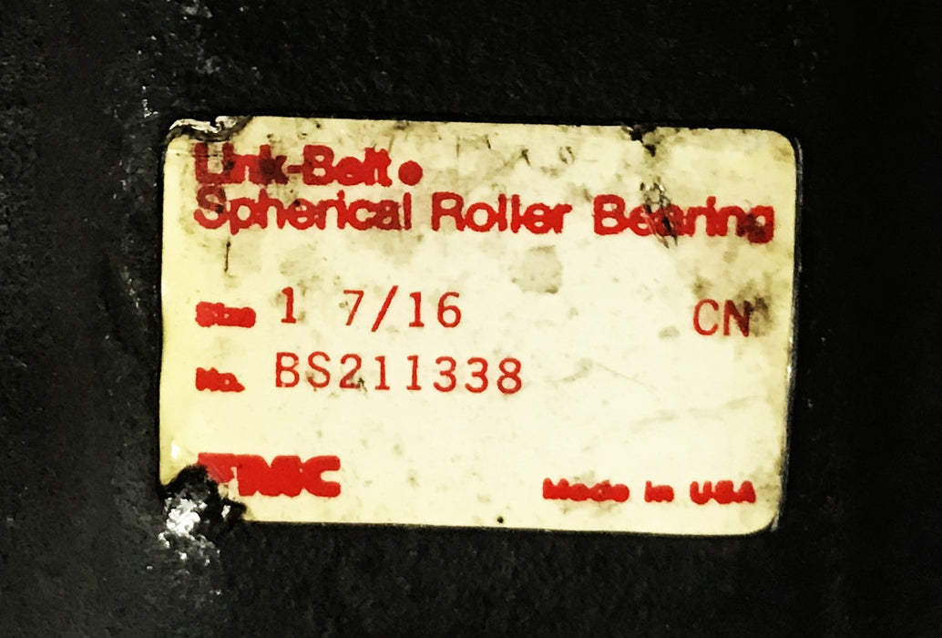 Link-Belt 1-7/16 inch Pillow Block Bearing Housing BS211338 USED