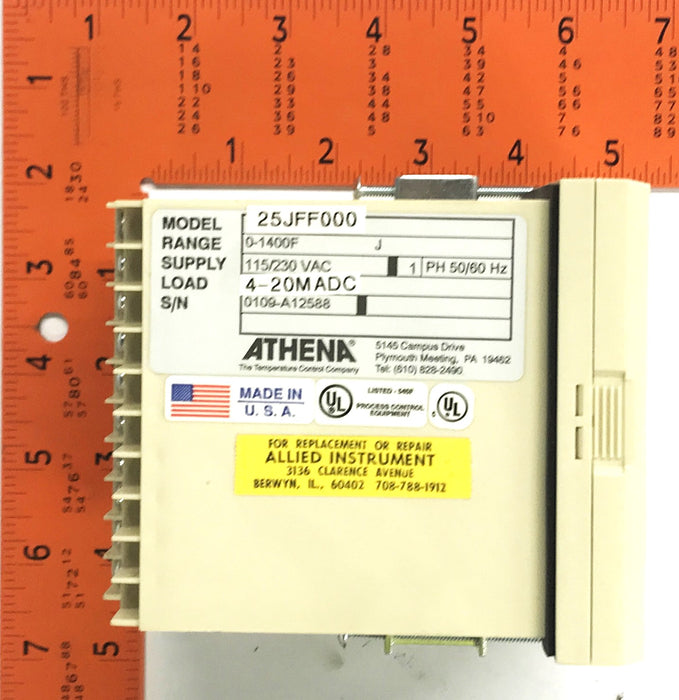 Athena Temperature Controller XT25JF000 NOS