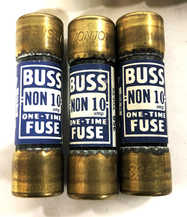 Bussmann 250V Fuses NON-15/NON-10/NON-6 [Lot of 12] NOS