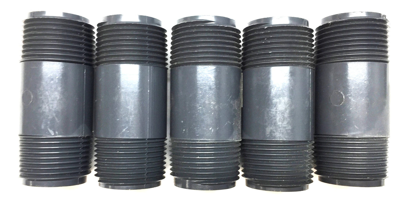 Unbranded 1-1/4" x 3" PVC Nipple SCH 80 [Lot of 5] NOS