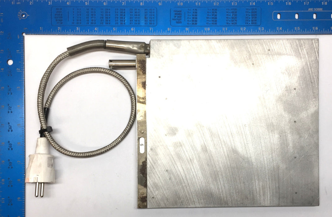 Tempco 2300W 9" x 10" x 1/2" 2-Prong Heat Plate/Platen Heater CBH10380 USED