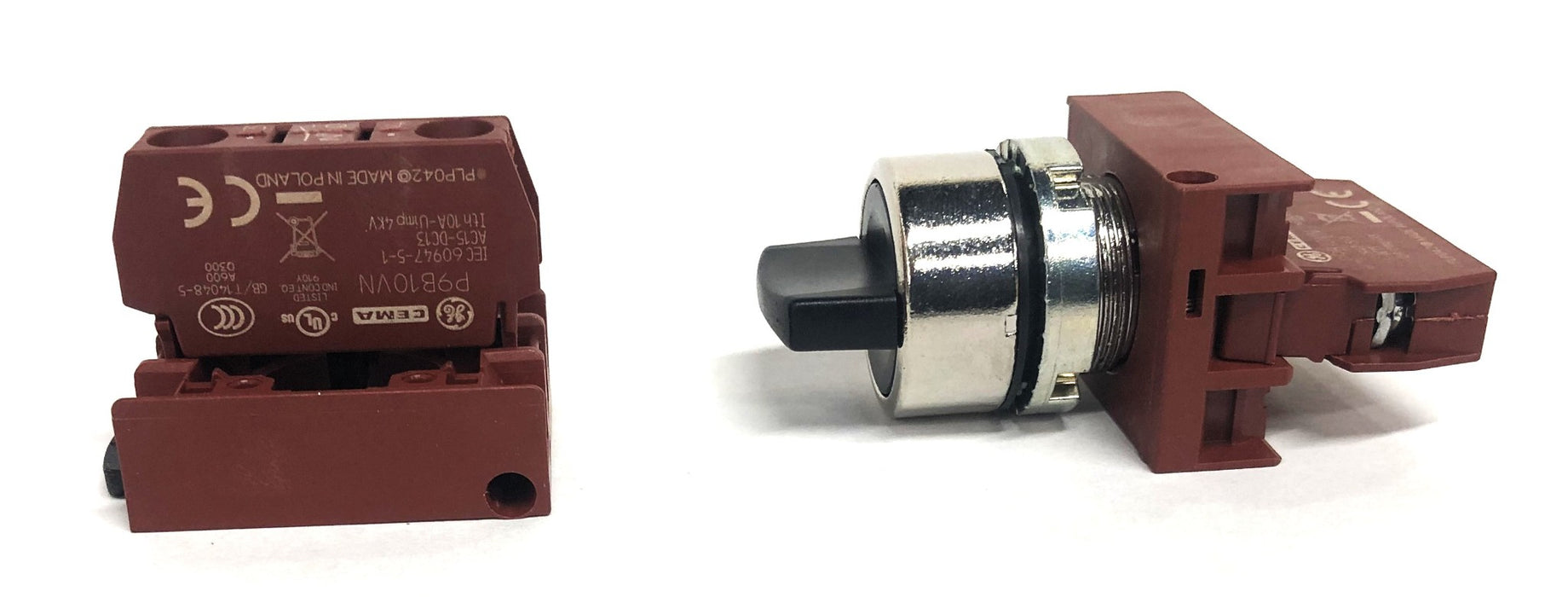Vynckier 2mm 3 Position Keyed Non-Illuminated Selector Switch P9CSMZ0NN11N0 NOS