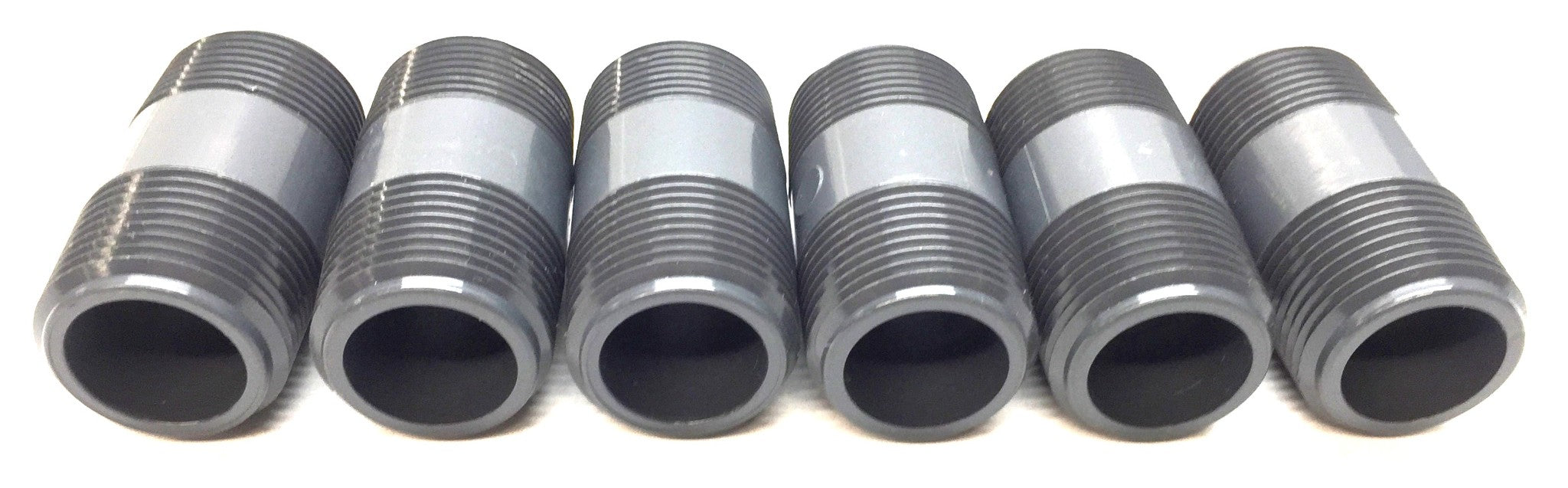 Unbranded 1" x 2" PVC Nipple SCH 80 [Lot of 6] NOS