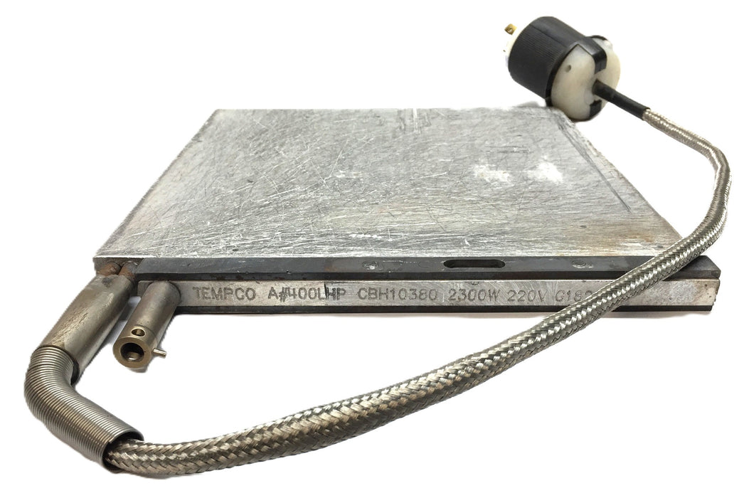 Tempco 2300W/220V 9"x 10"x1/2" Locking-Plug Heat Plate CBH10380 (A400LHP) USED