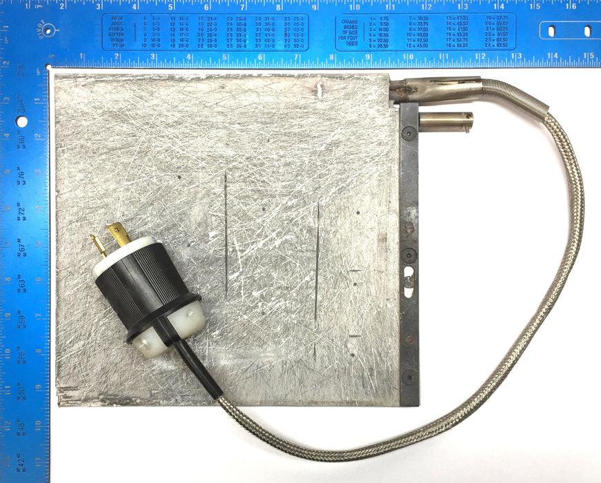 Tempco 2300W/220V 9"x 10"x1/2" Locking-Plug Heat Plate CBH10380 (A400LHP) USED